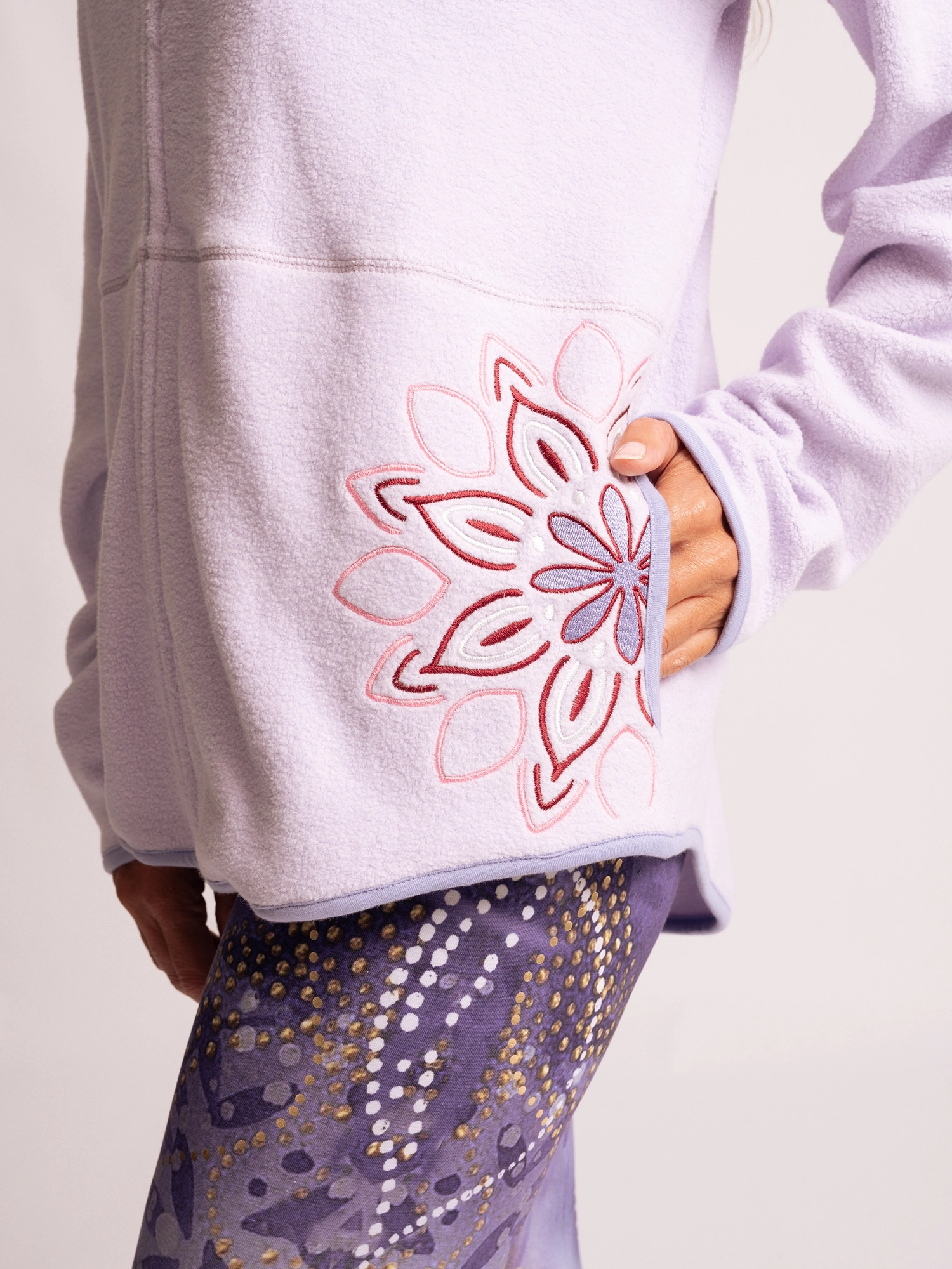 L - Baumwollfleecejacke Mena - indiblau