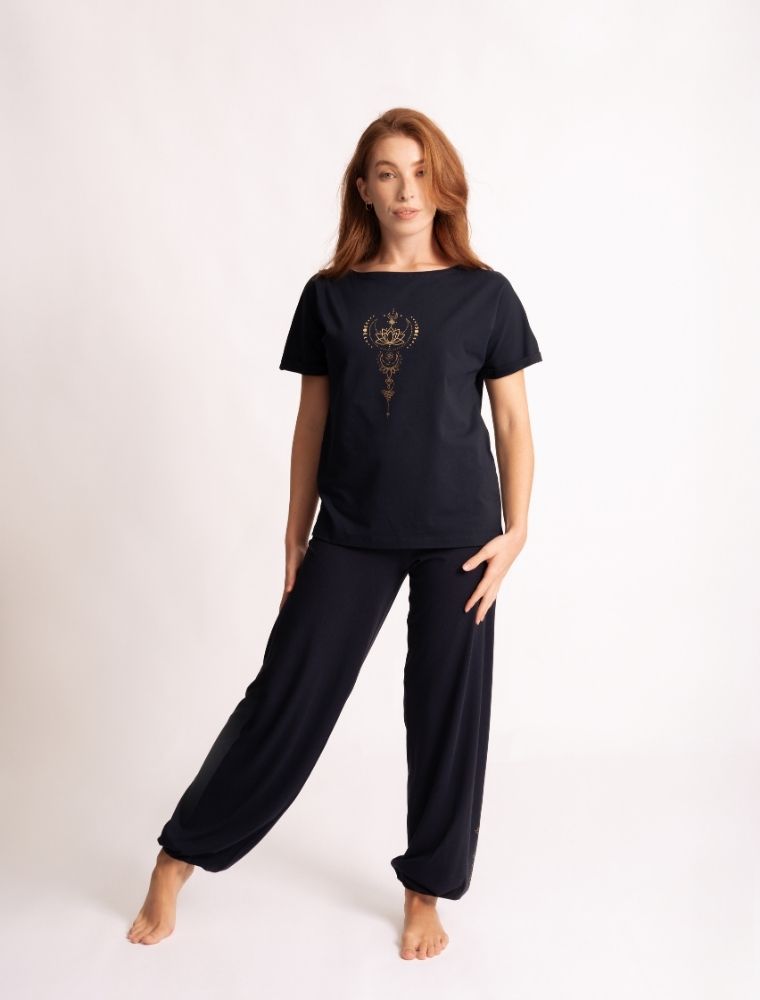 XS - Shirt Eka Padma - tiefblau