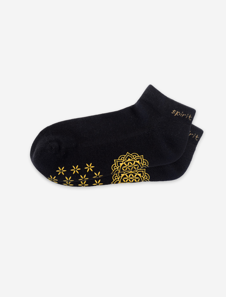 39-42 - rutschfeste Yoga Socken Adhara - schwarz-gold