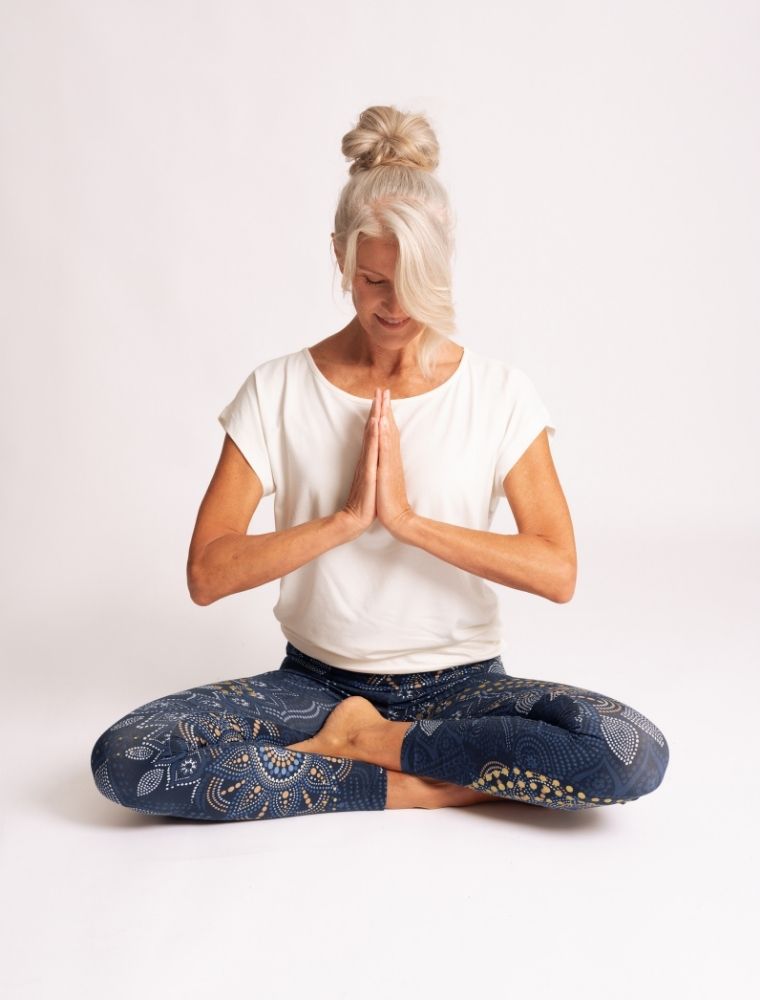 L - Yoga Leggings Maui - schwarz-natur