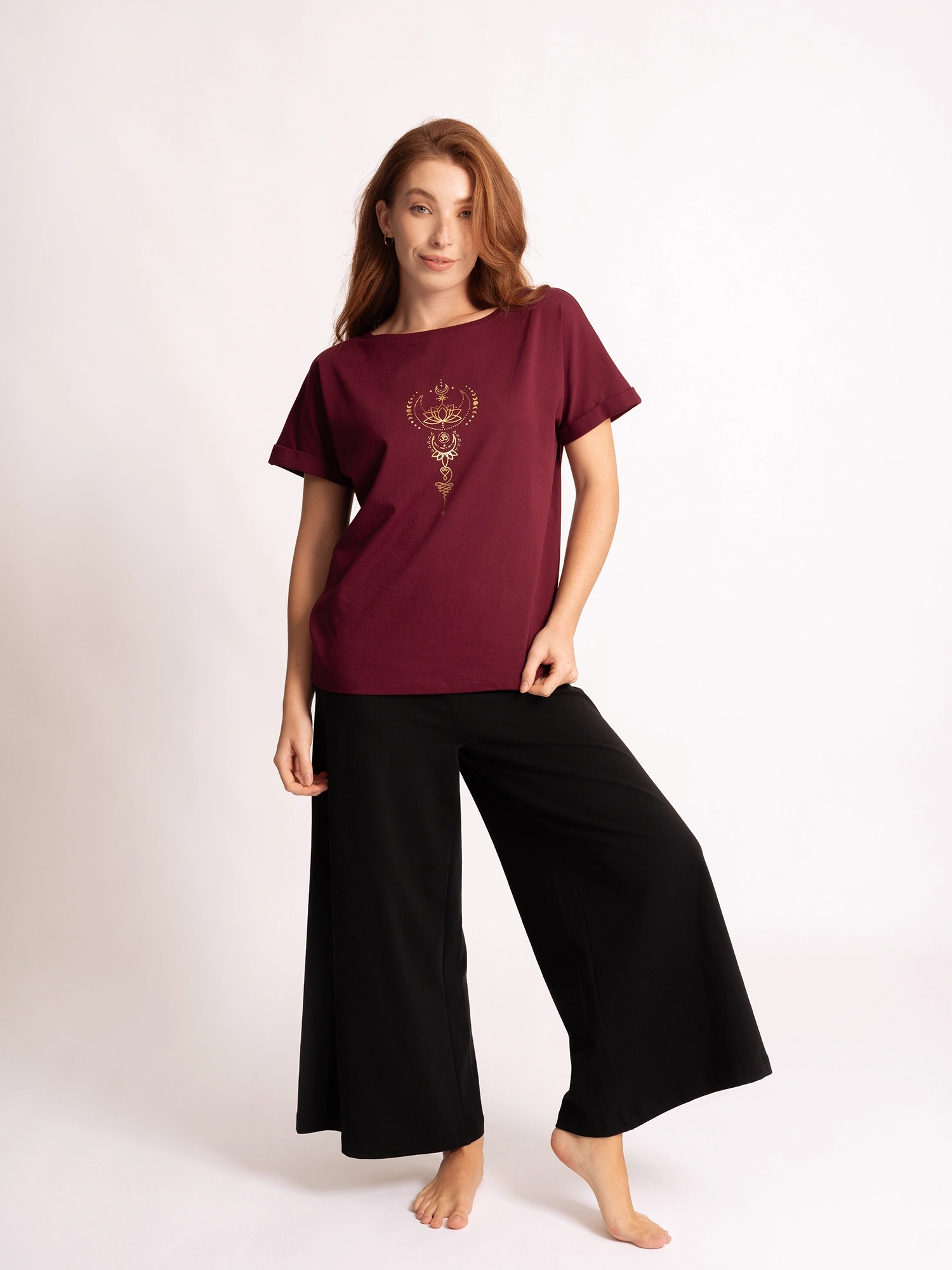 XL - Hose Culotte Devi - morgentaugrün