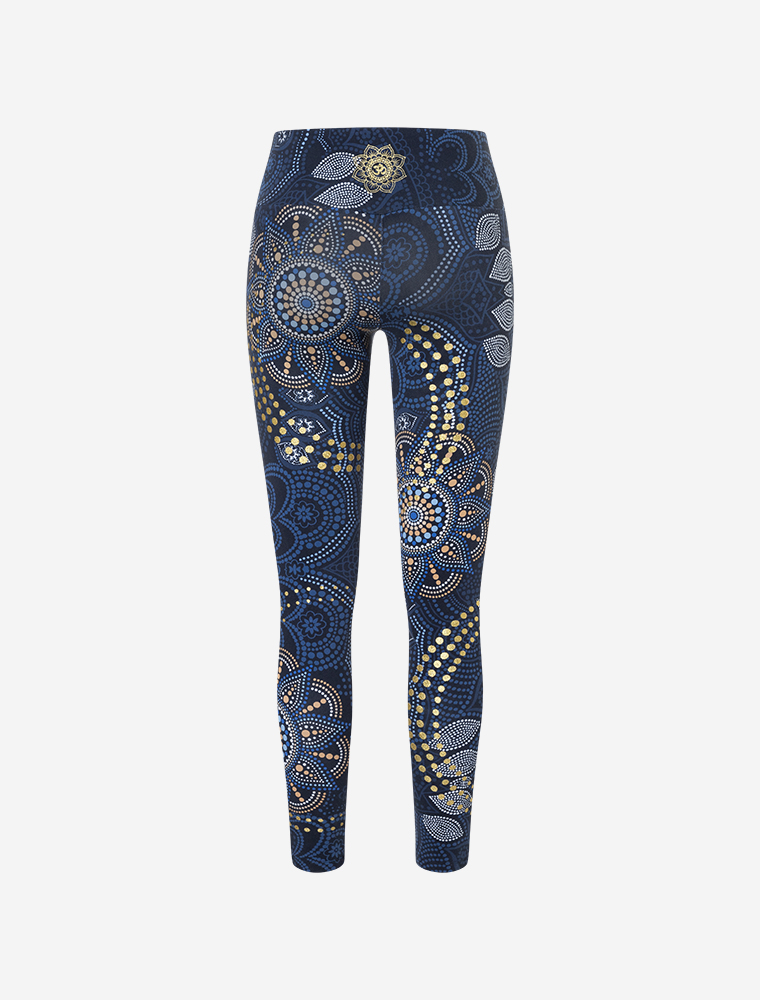 L - Yoga Leggings Maui - schwarz-natur