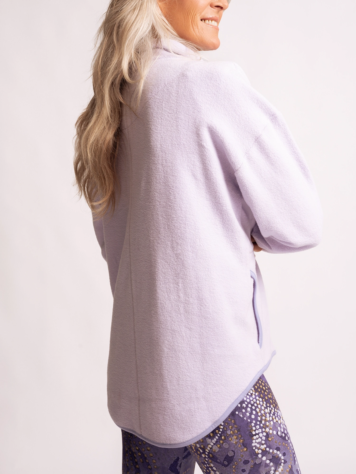 L - Baumwollfleecejacke Mena - indiblau