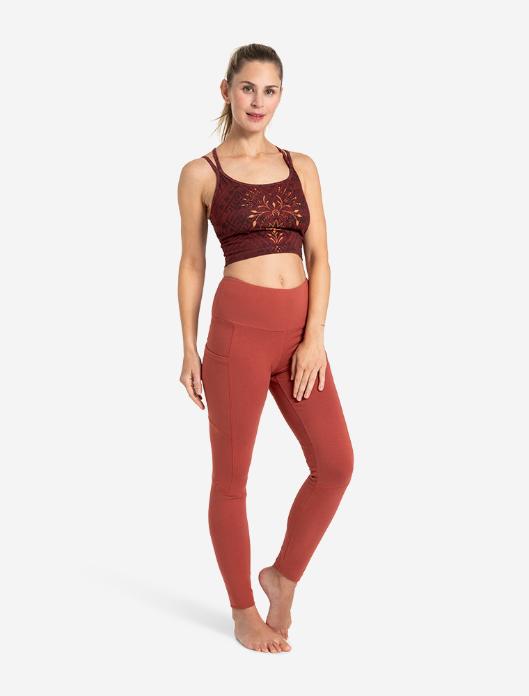 L - Leggings Yoga and Run - erdrot