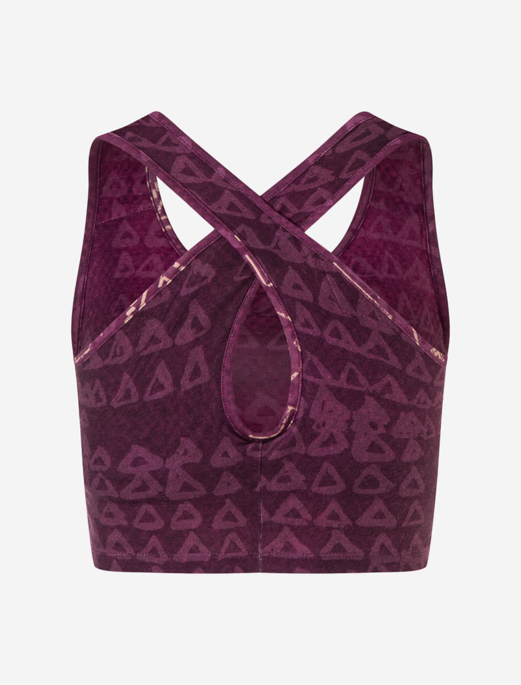 M - Yoga Bra Buddhi - aubergine
