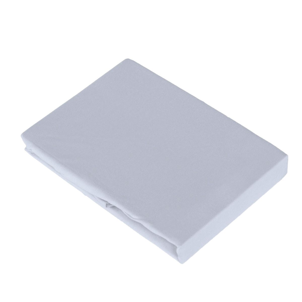 90/100 x 200 cm - Spannbetttuch  - silbergrau