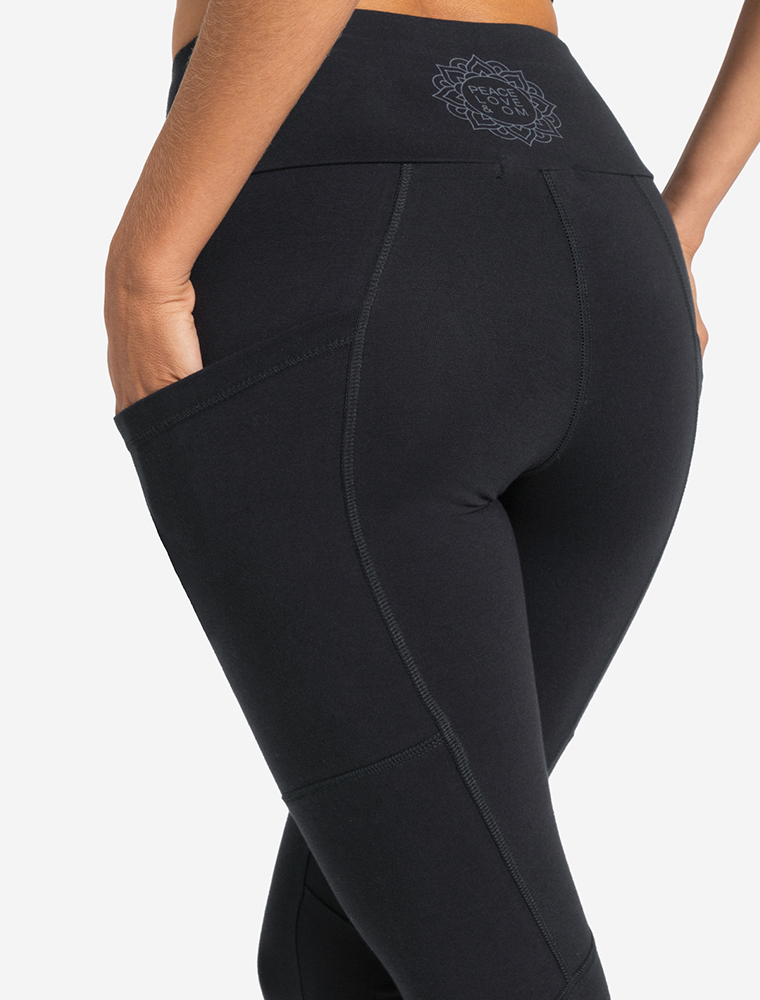 XS - Leggings Yoga and Run - schwarz