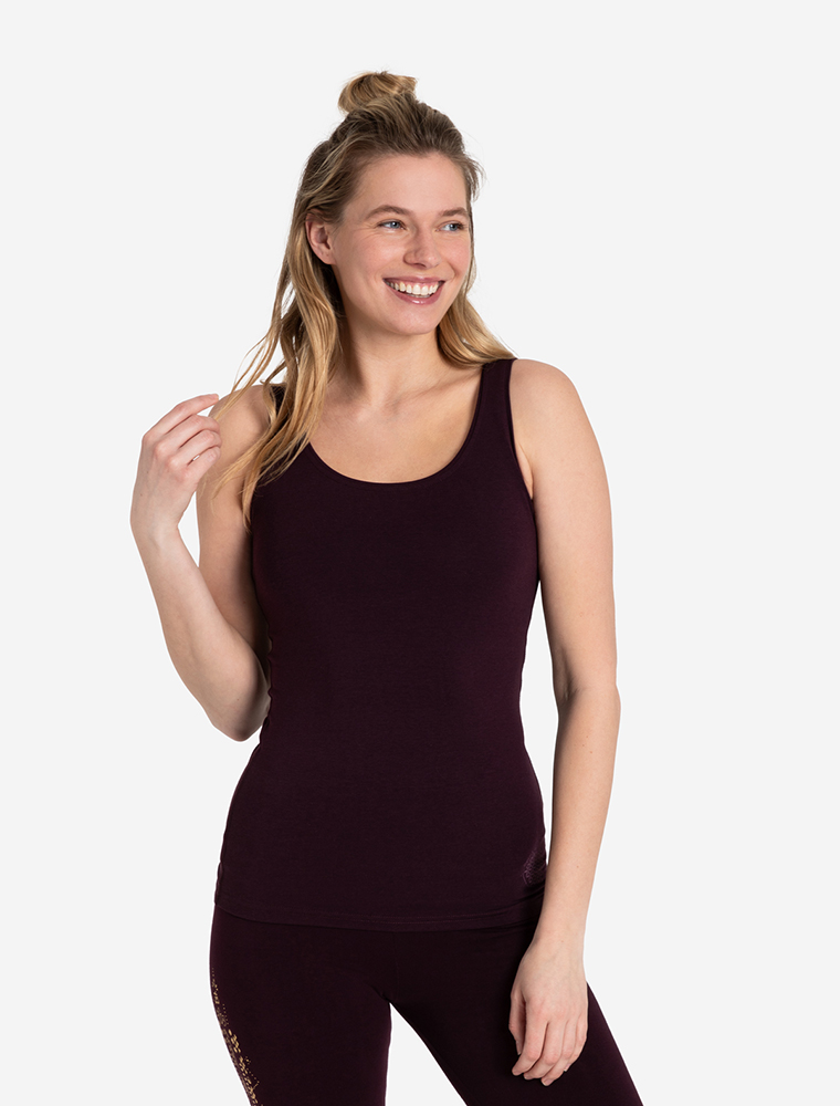 XS - Tanktop Satti - aubergine