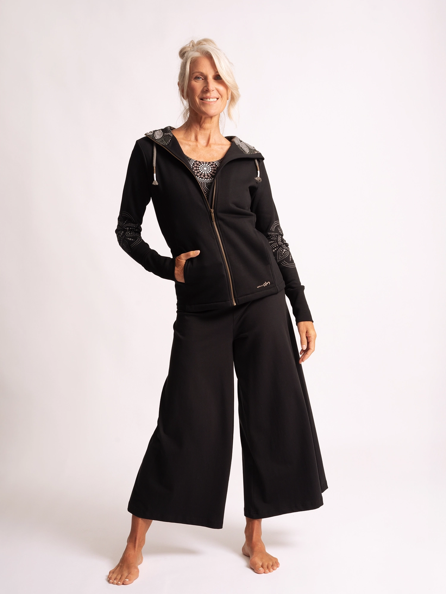 XL - Hose Culotte Devi - morgentaugrün