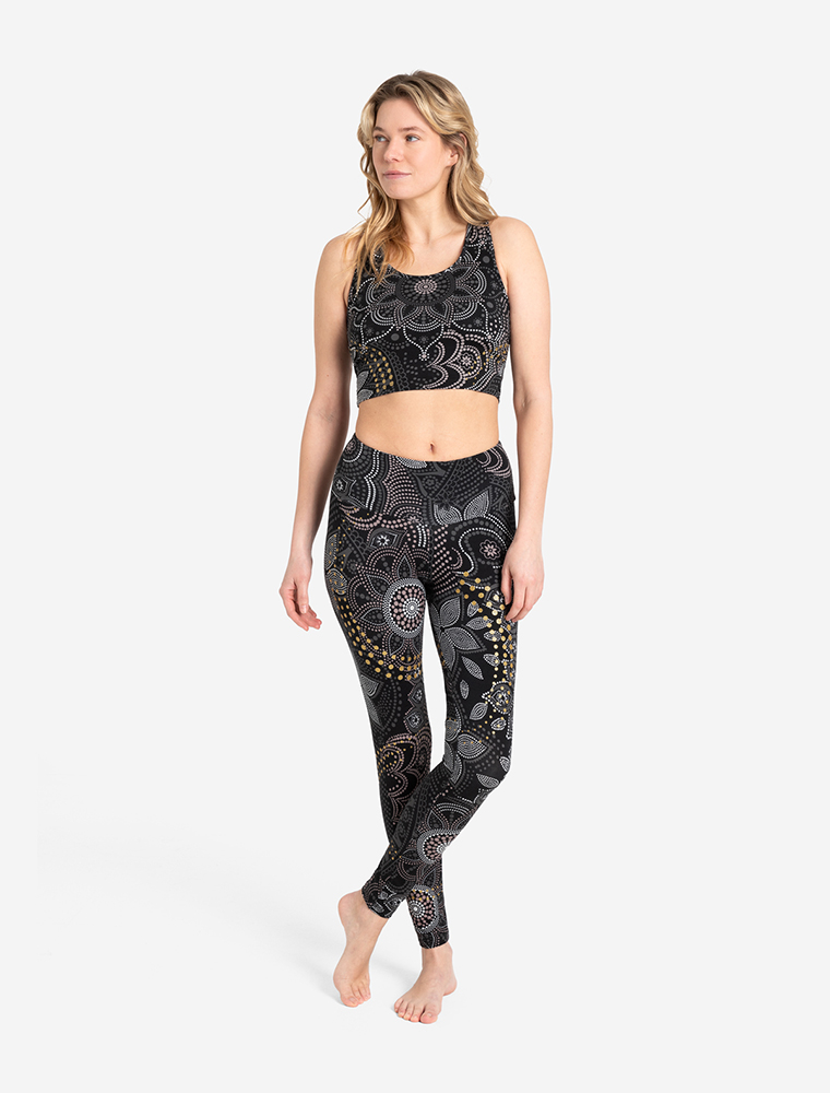 Yoga Leggings Maui schwarz-natur