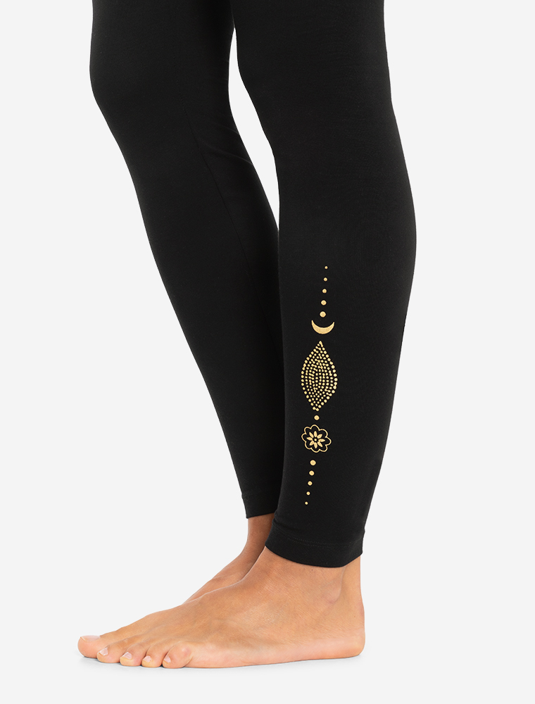 XS - Yoga Leggings Madhya Maui - schwarz-natur
