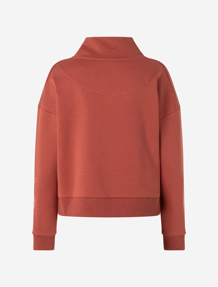 M - Lounge Sweater Sattva - erdrot