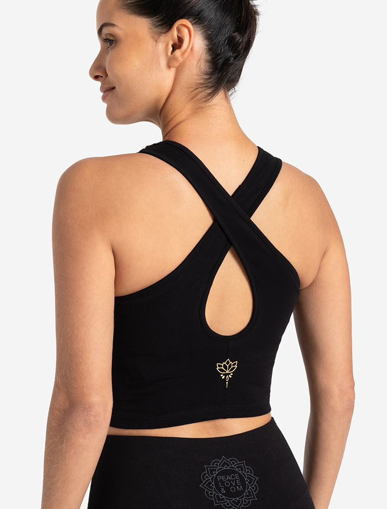 L - Yoga Bra Basic - schwarz