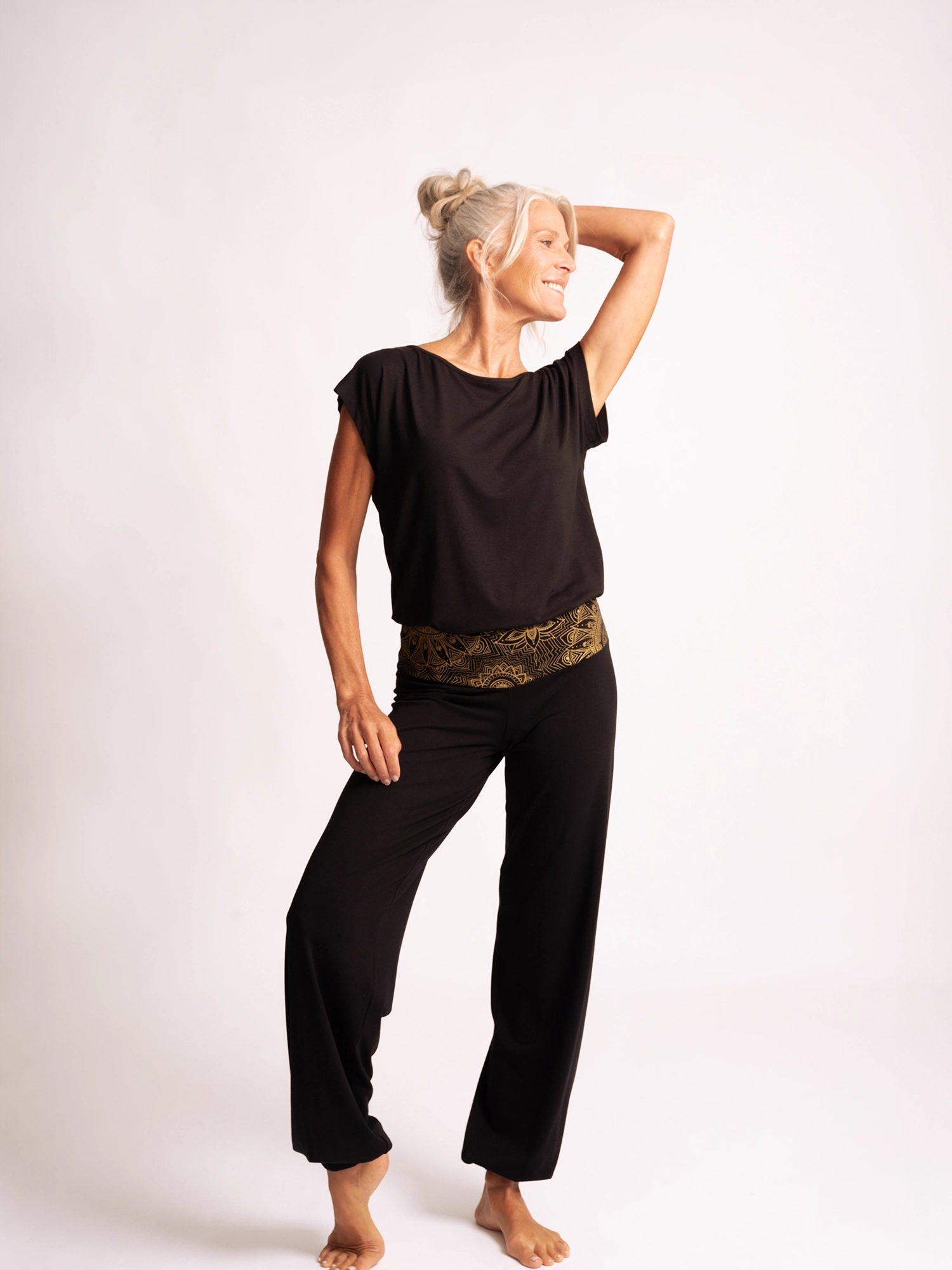 XL - Yoga  Hose Bali - schwarz