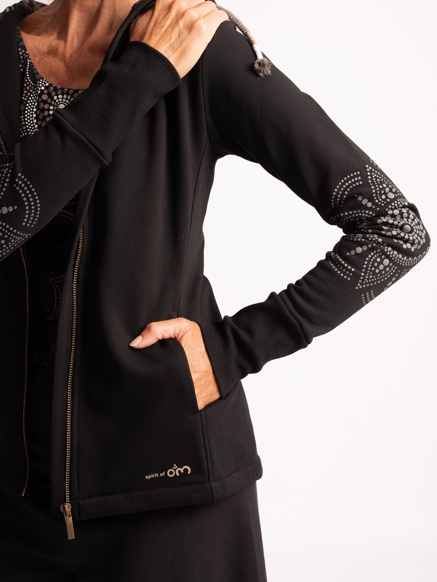 XS - Sweatjacke Maui Nava - schwarz