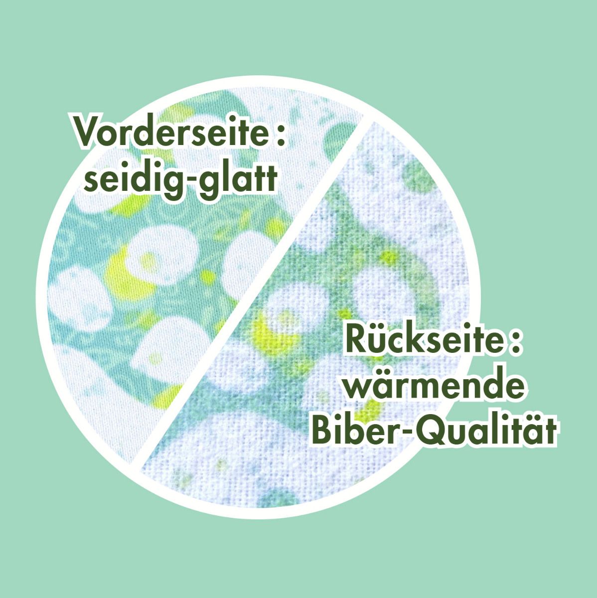 40x60 cm - Kissenbezug einzeln Green Dream Bieber/ glatt - green dream