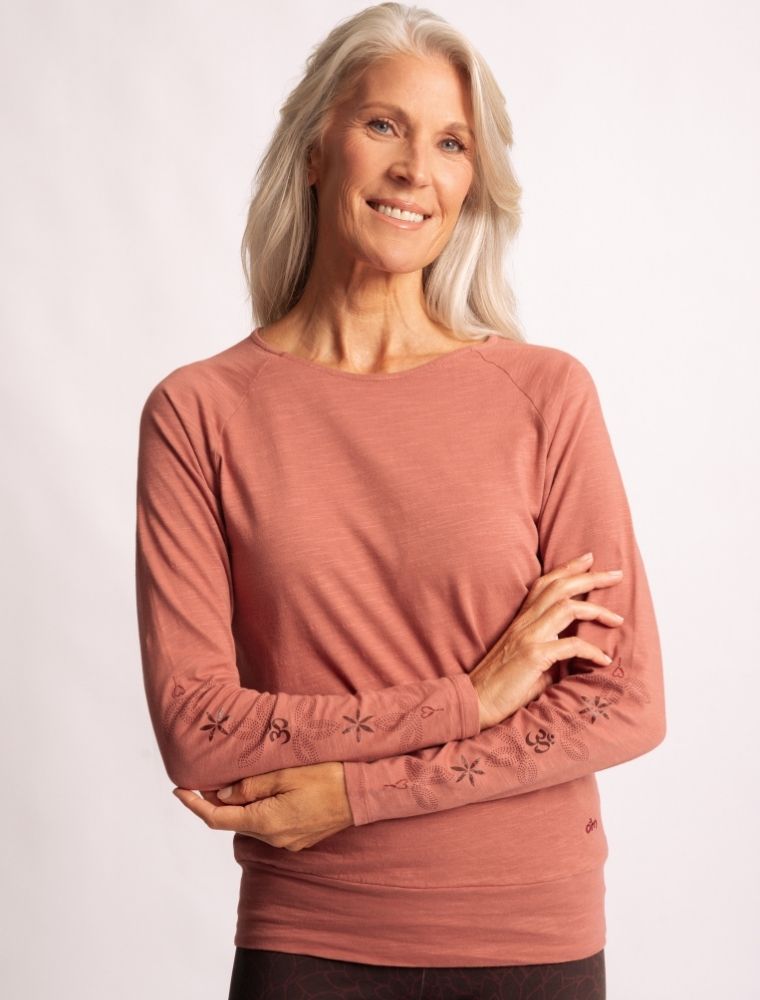 M - Longsleeve Priya - perlrosa