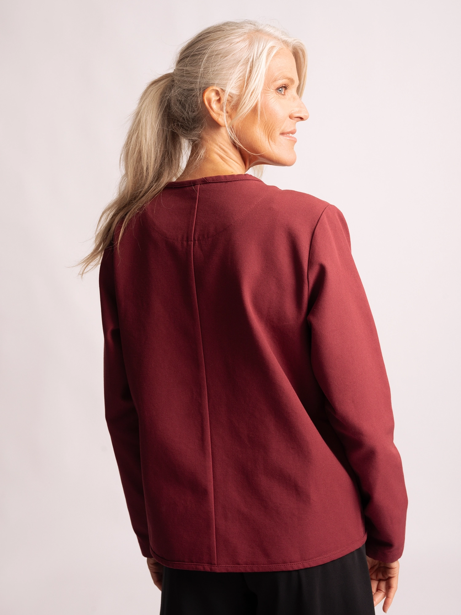 XL - Canvasjacke Navun - tiefrot