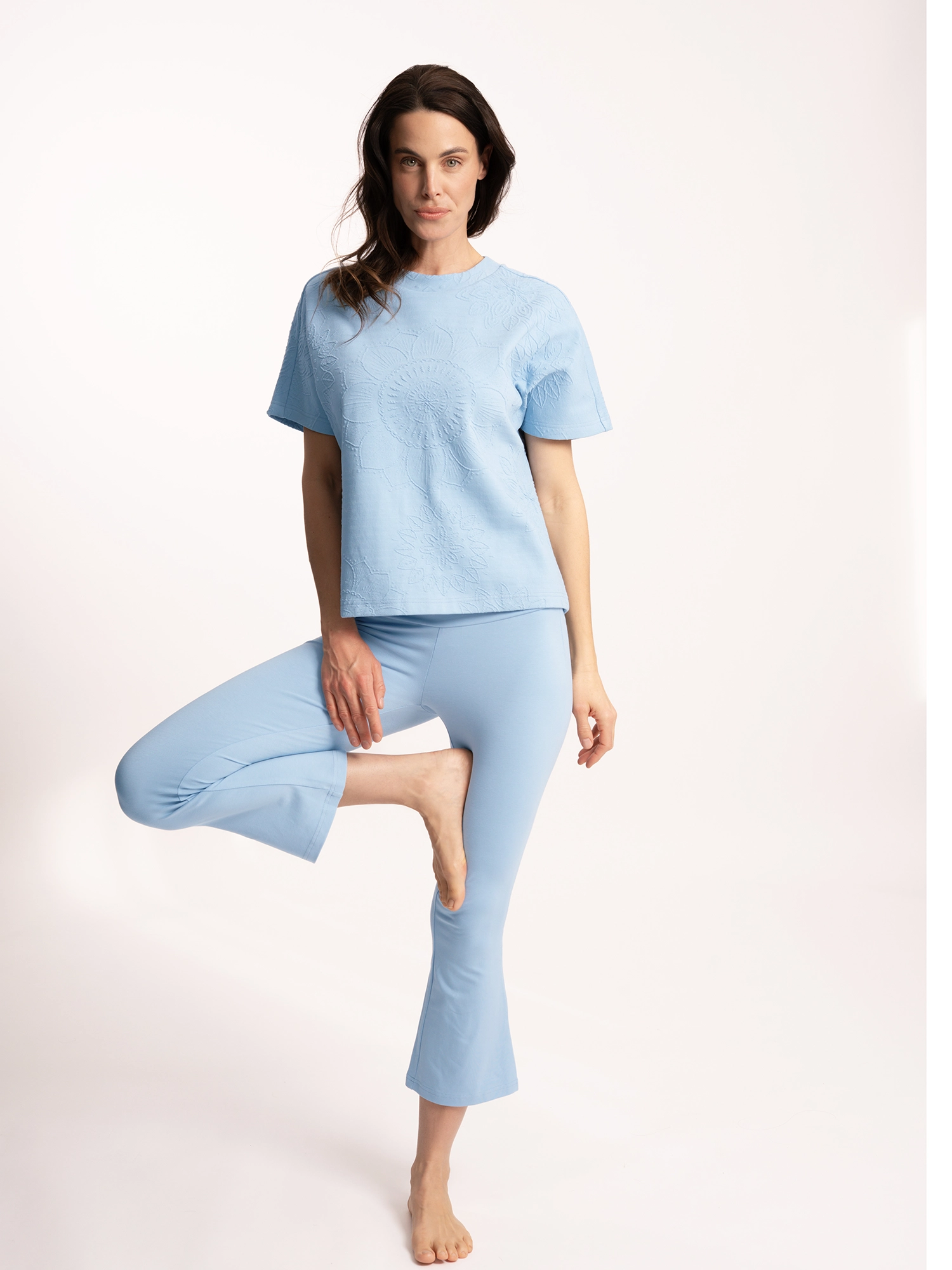 XS - Yoga Hose 7/8 Vipra - eisblau