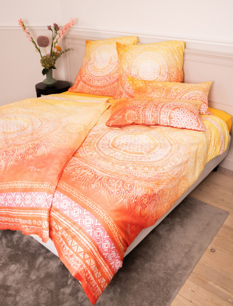 Bettwäsche Sunrise orange/gelb