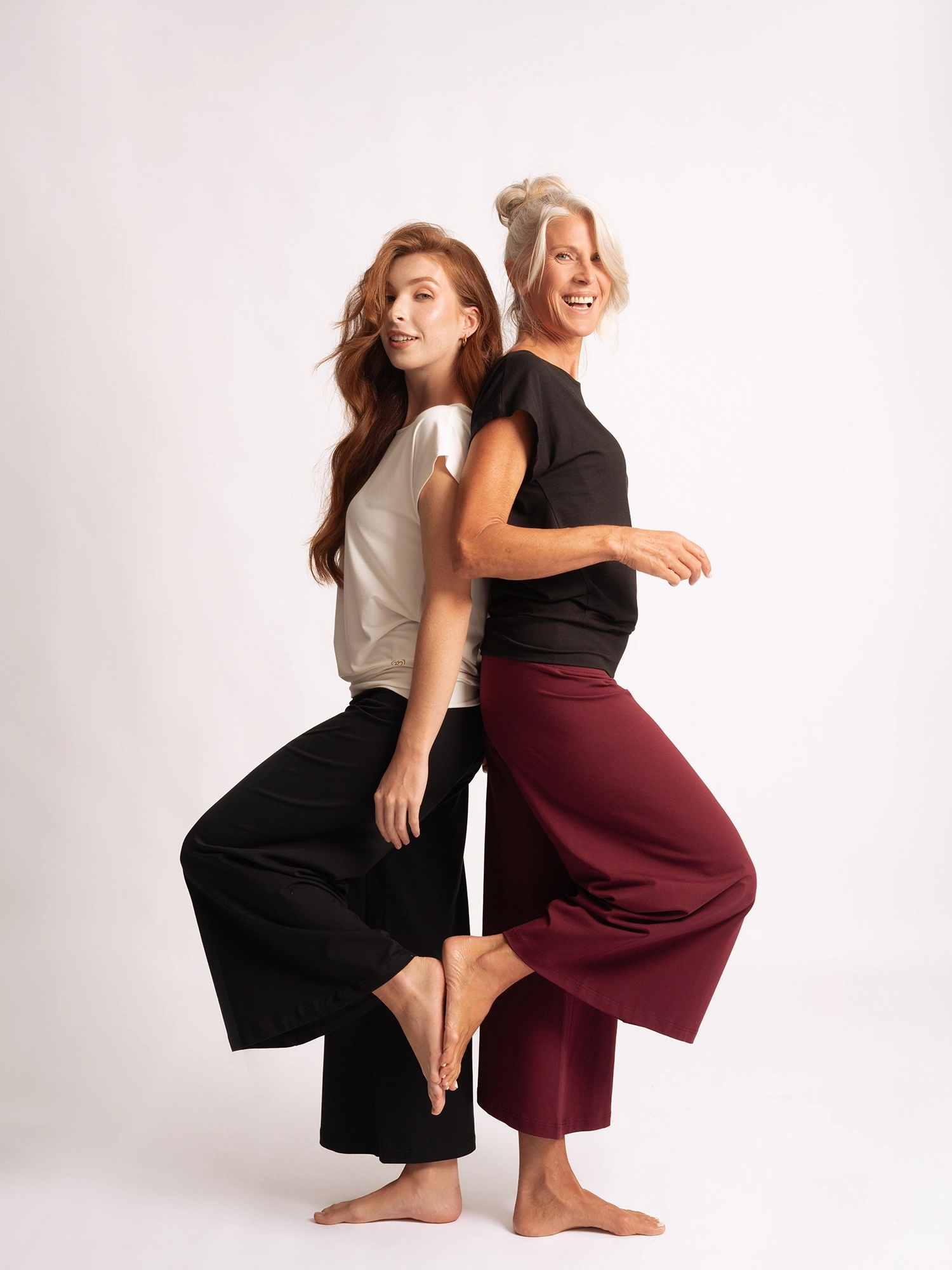 XL - Hose Culotte Devi - tiefrot