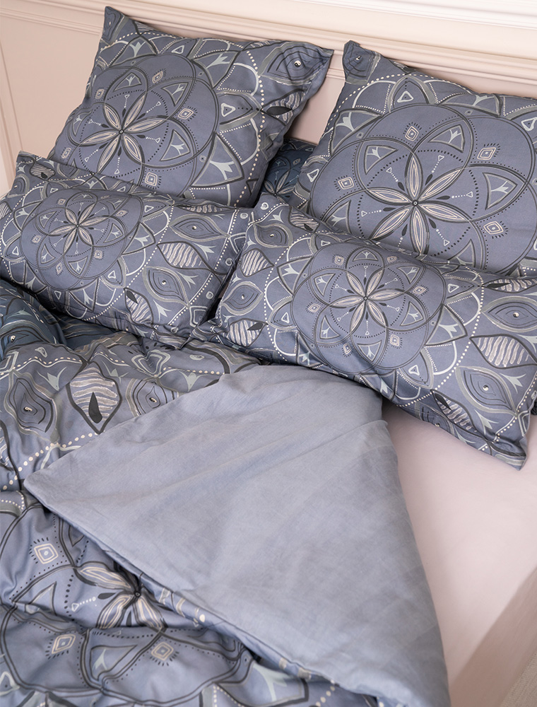 40x80 - Wende-/Bettbezug Kissen - blue heaven - indiblau