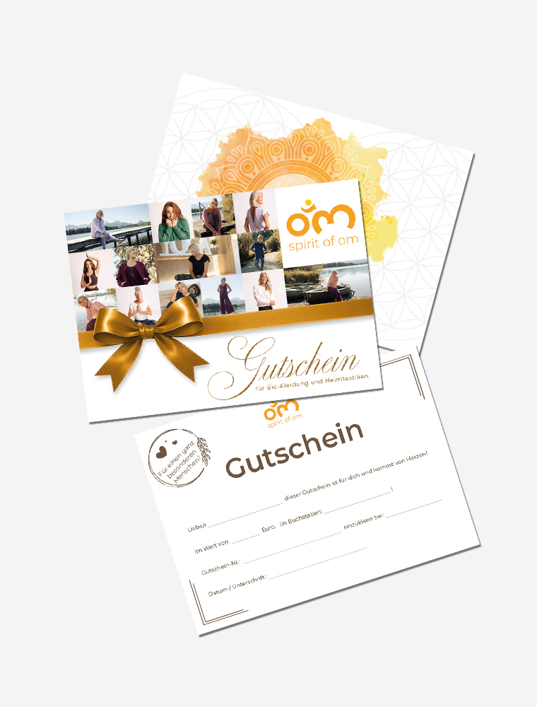 Werbematerial - Gutschein blanko