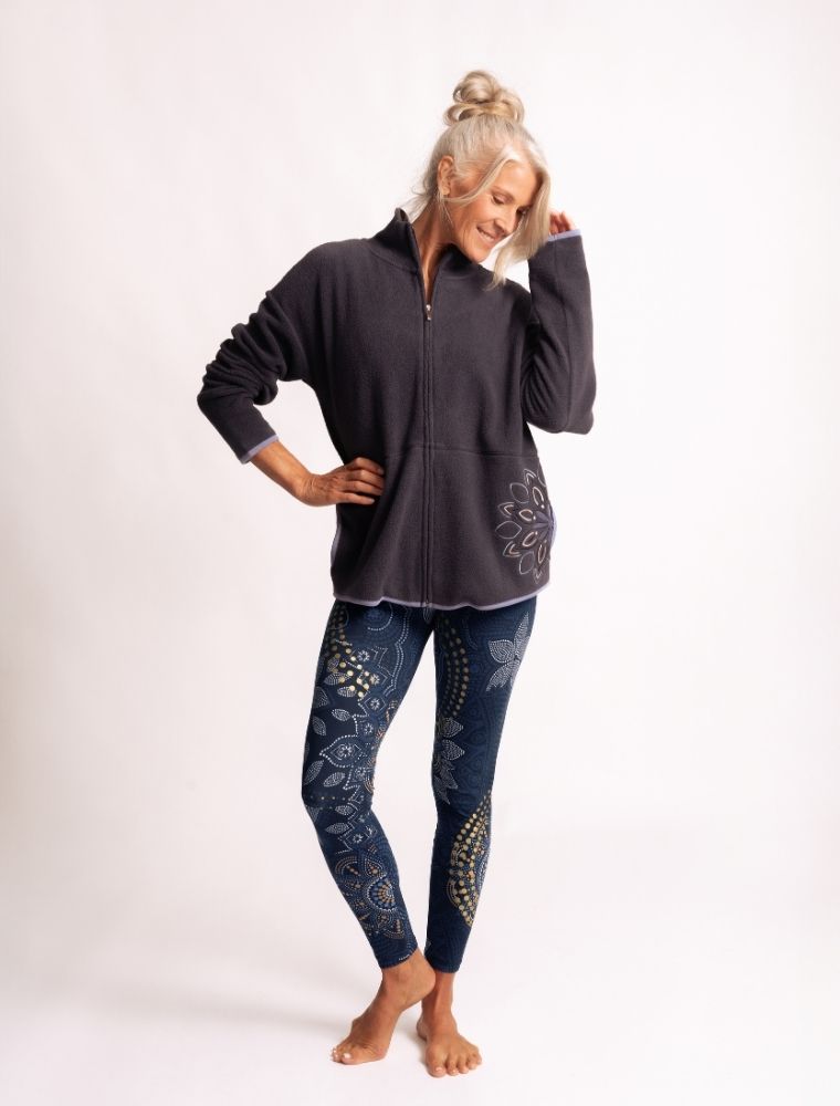 L - Yoga Leggings Maui - schwarz-natur