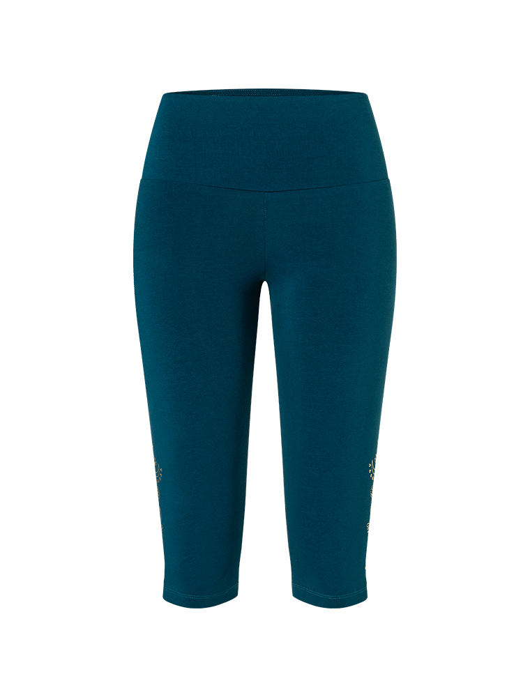 XS - Yoga Leggings Capri Vana - nachtpetrol