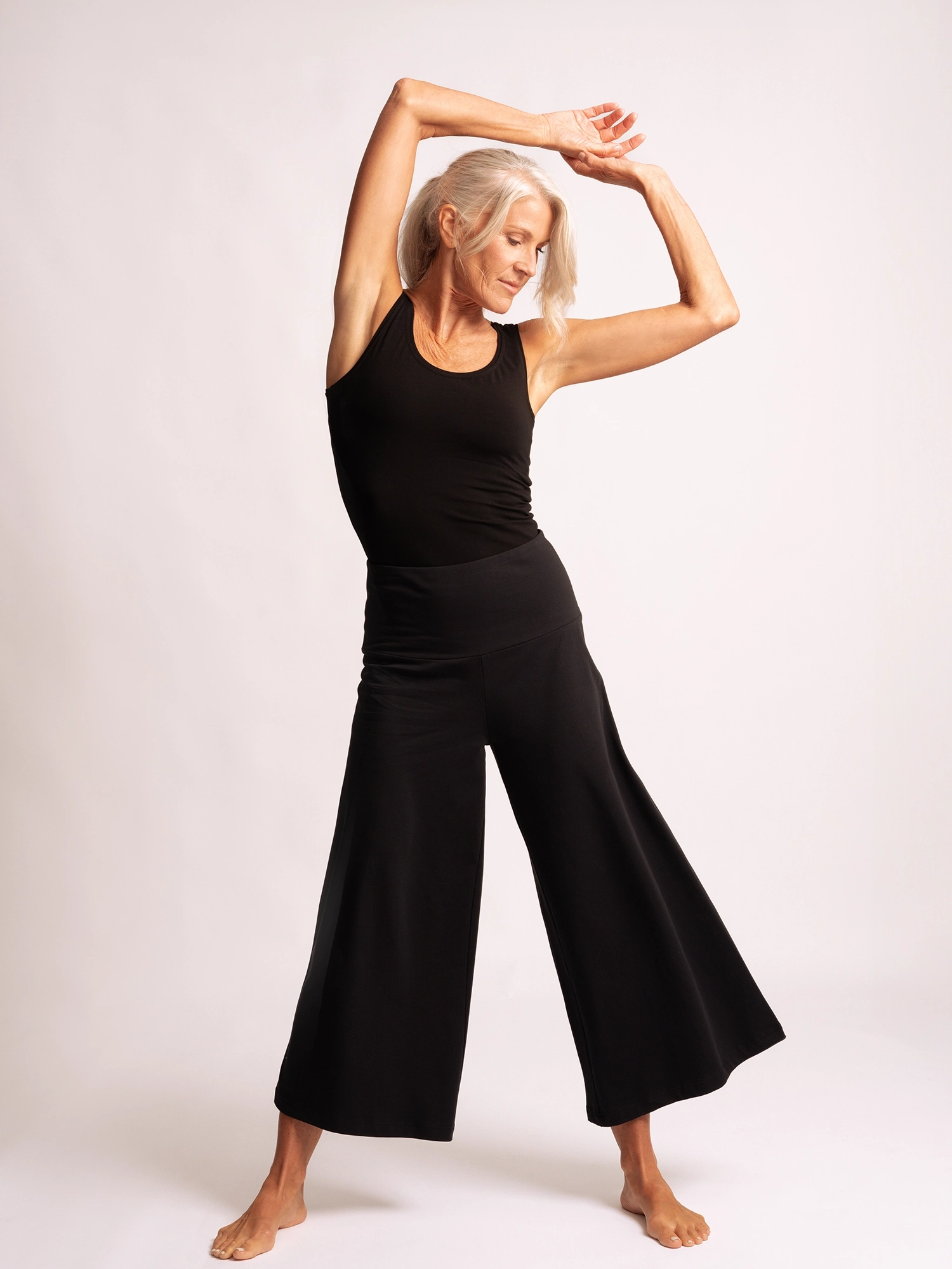 XL - Hose Culotte Devi - morgentaugrün