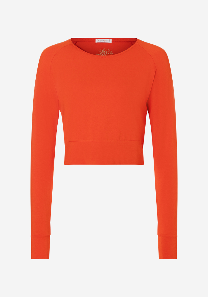 XL - Crop Shirt langarm Jathara - harissa