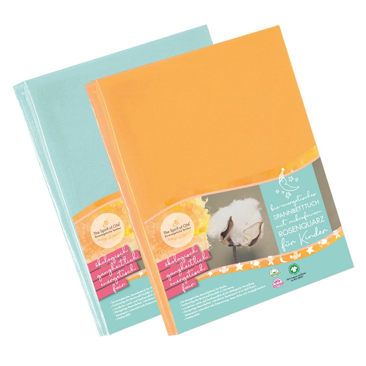 60/70 x 120/140 cm - Spannbetttuch Kinder - mango