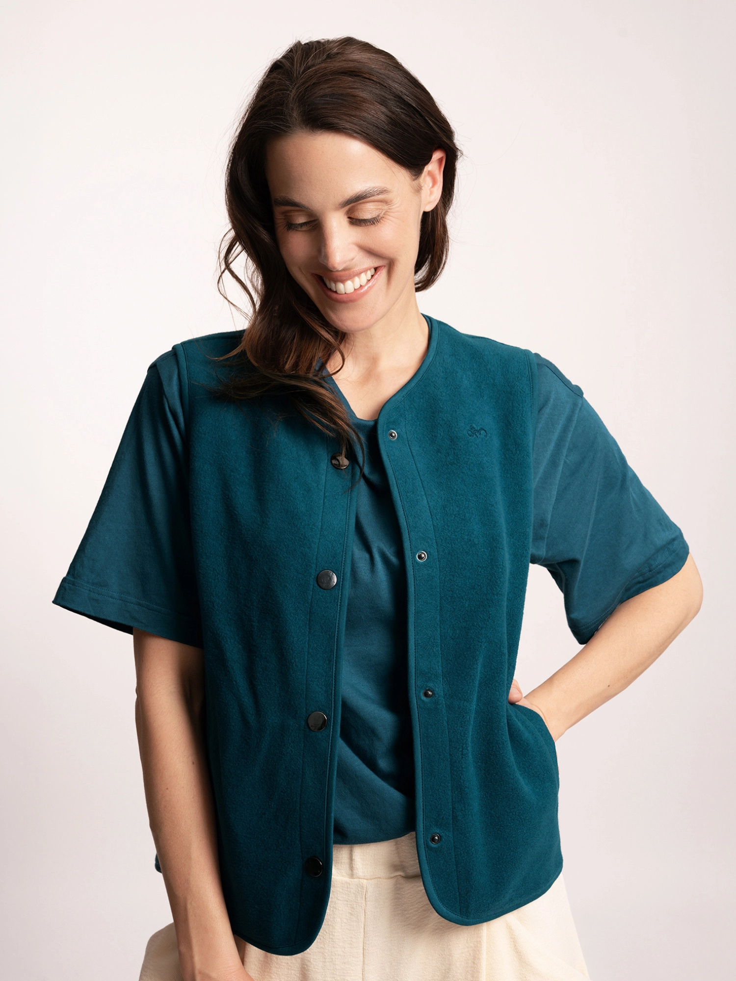 Baumwollfleeceweste Gaia