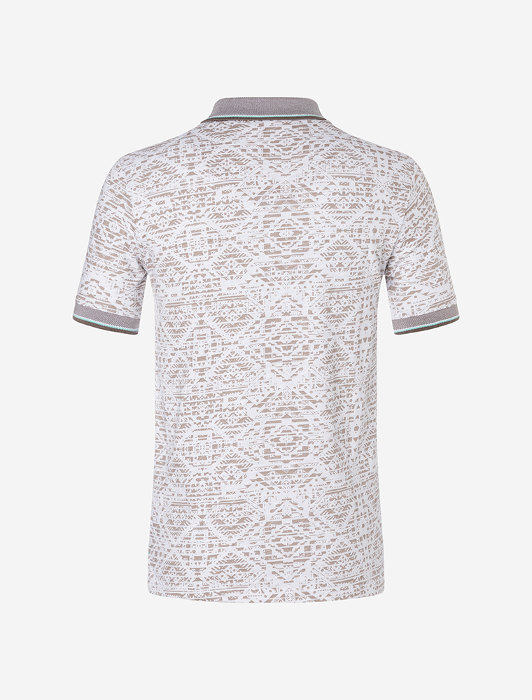 Kurzarm Polo Shirt naturweiß/chai