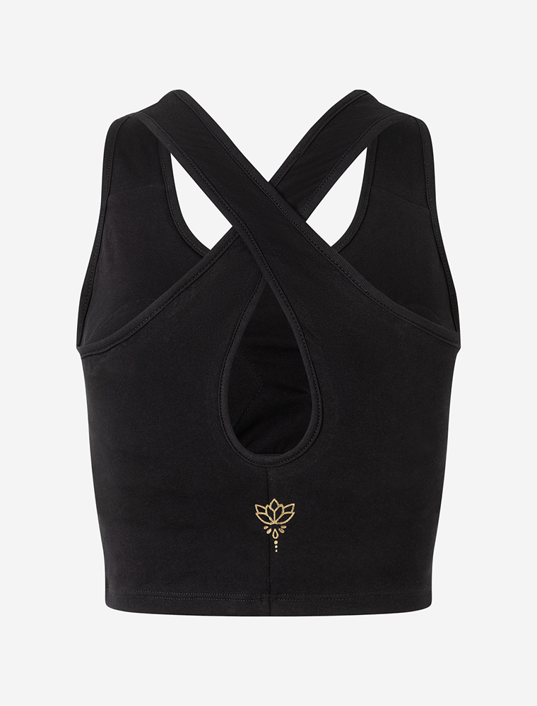 L - Yoga Bra Basic - schwarz