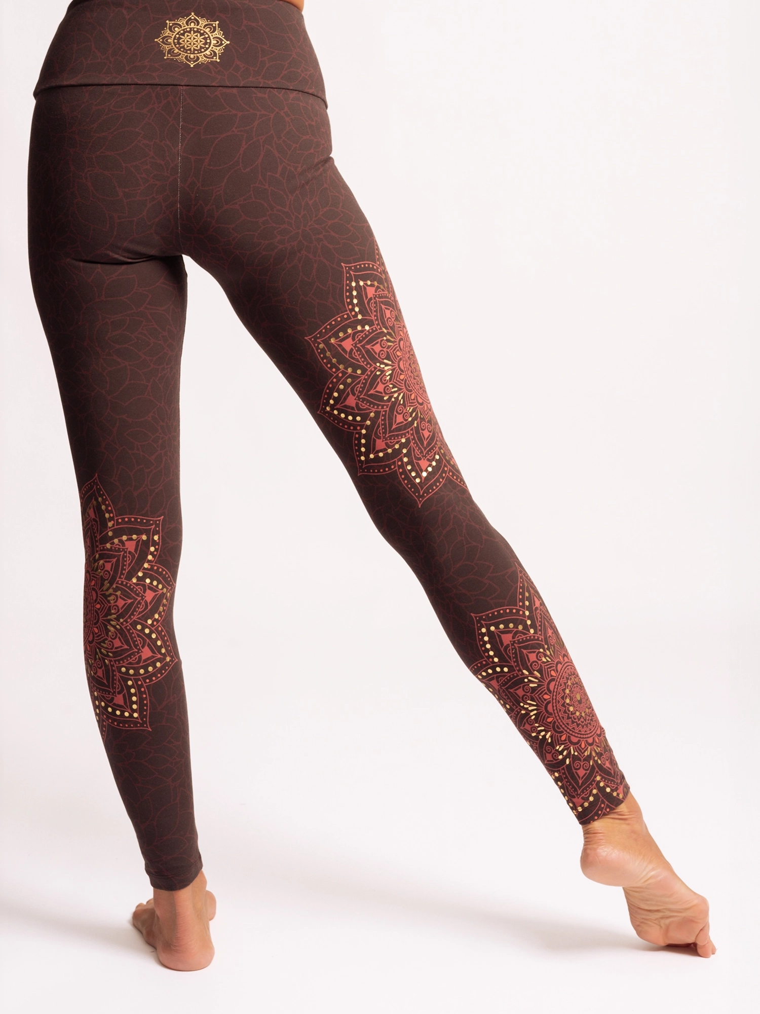 M - Yoga Leggings Chaya - tiefrot
