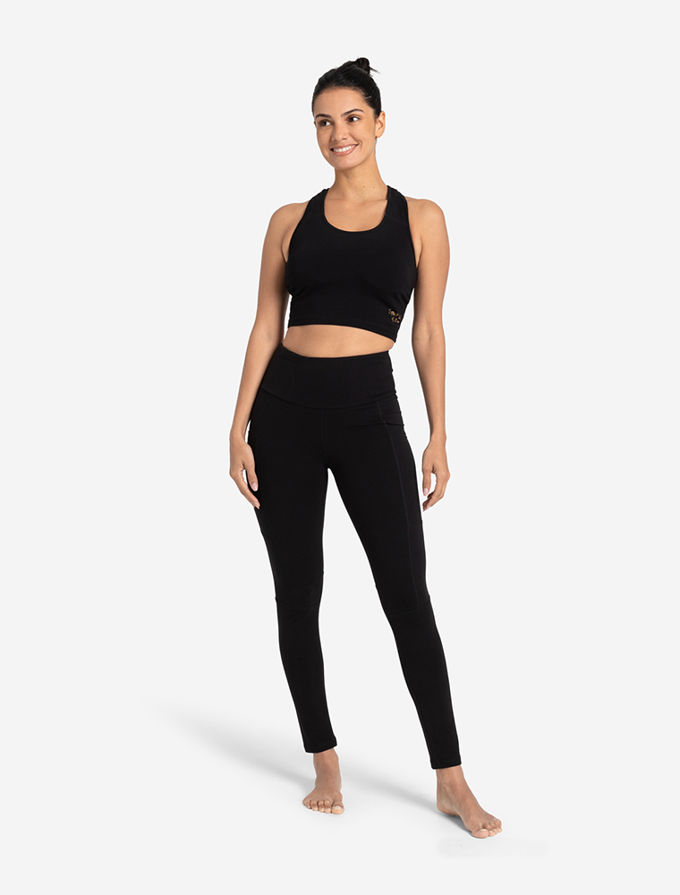 L - Yoga Bra Basic - schwarz