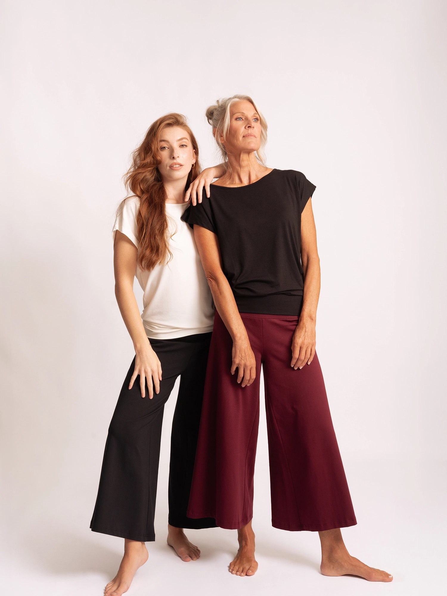 XL - Hose Culotte Devi - morgentaugrün