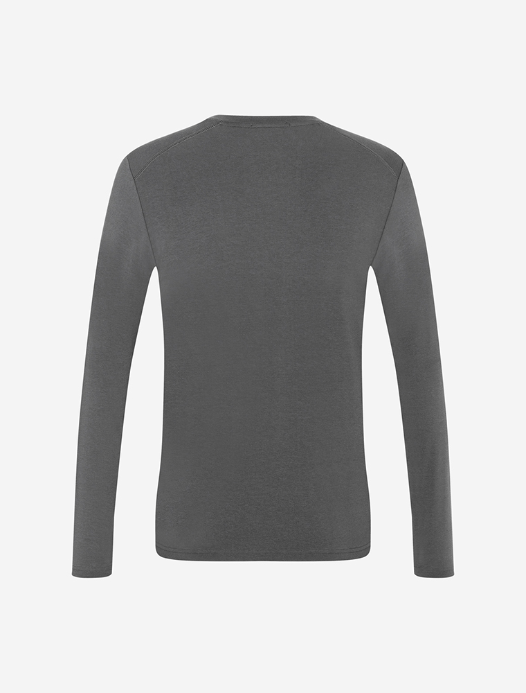 Bambus men Longsleeve turmalingrau