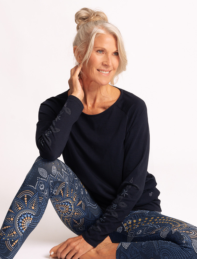 S - Longsleeve Priya - indiblau