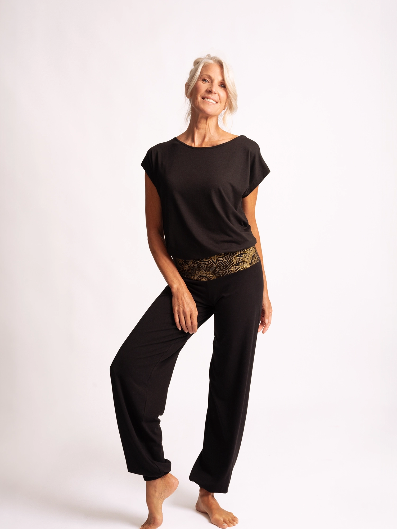 XL - Yoga  Hose Bali - schwarz