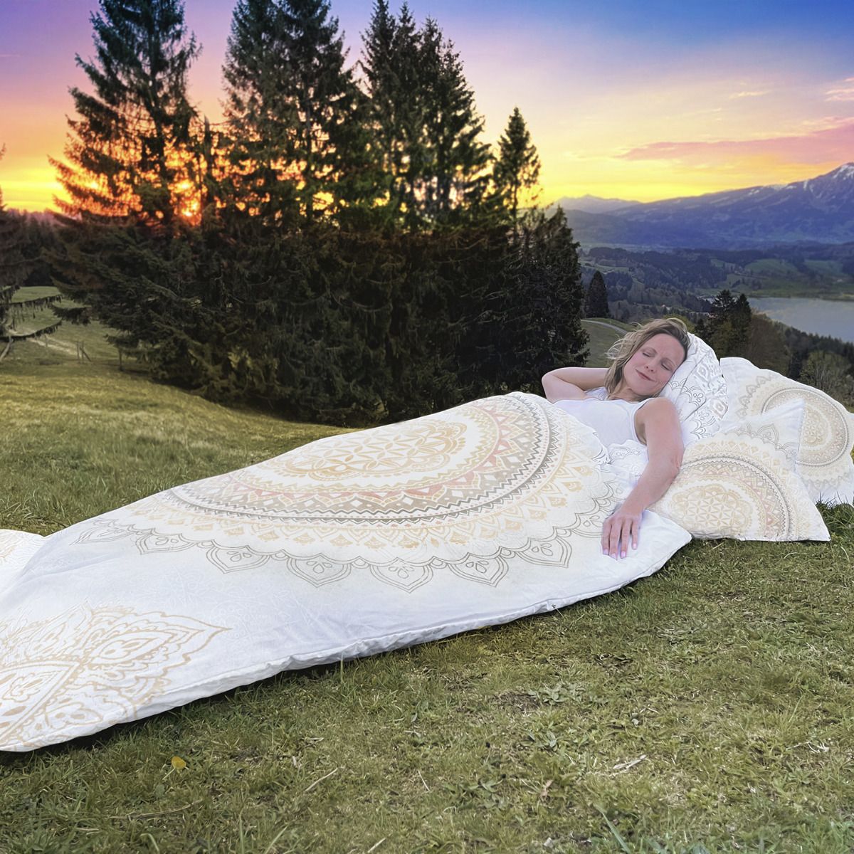 40x60 cm - Kissenbezug einzeln Soulshine - white/indian beach