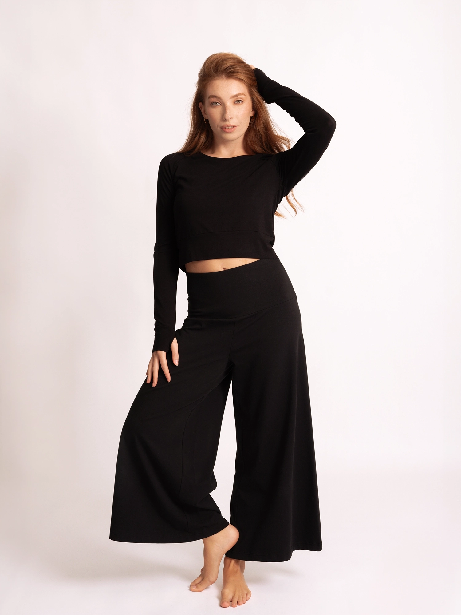 S - Hose Culotte Devi - vintage schwarz