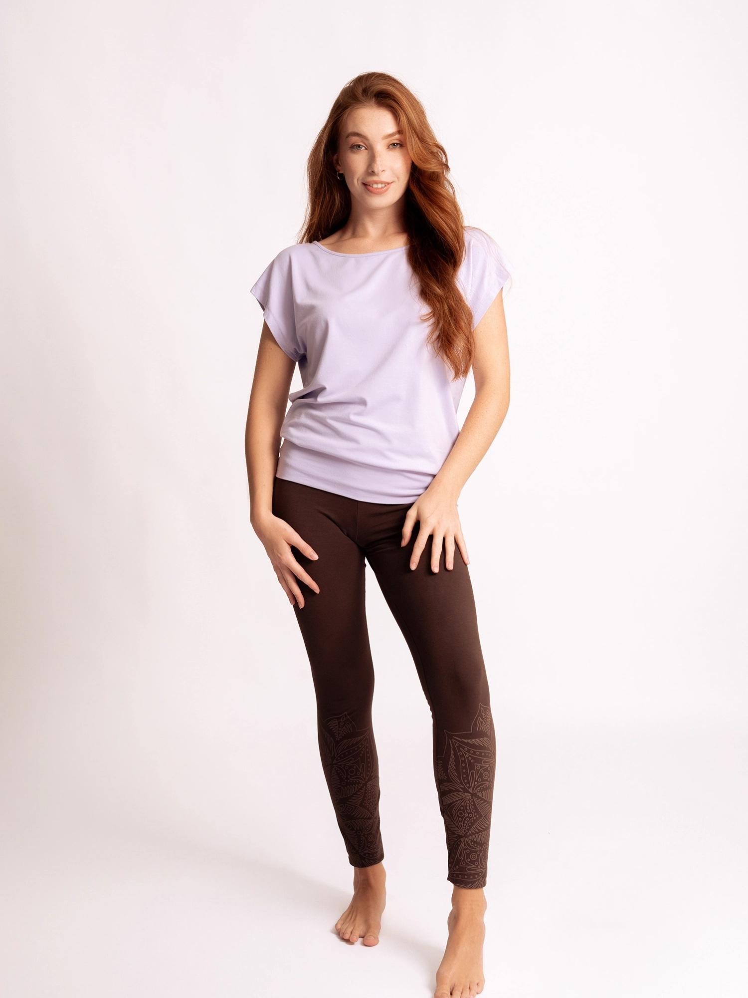 XS - Yoga Leggings Indu - dunkelbraun