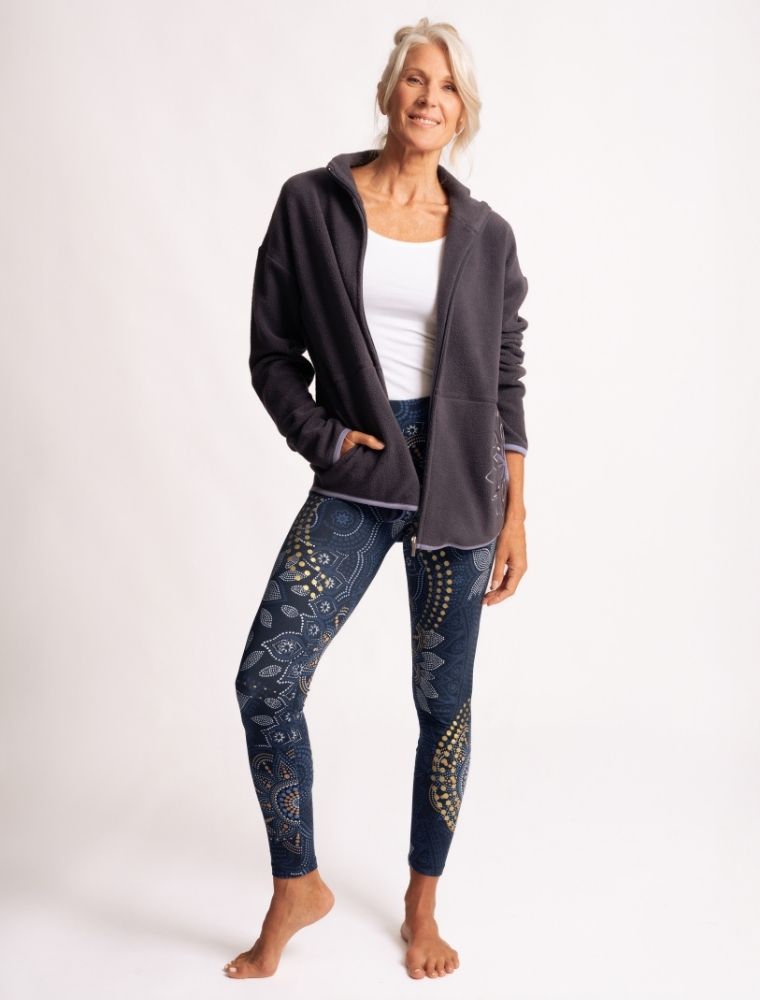 L - Yoga Leggings Maui - schwarz-natur